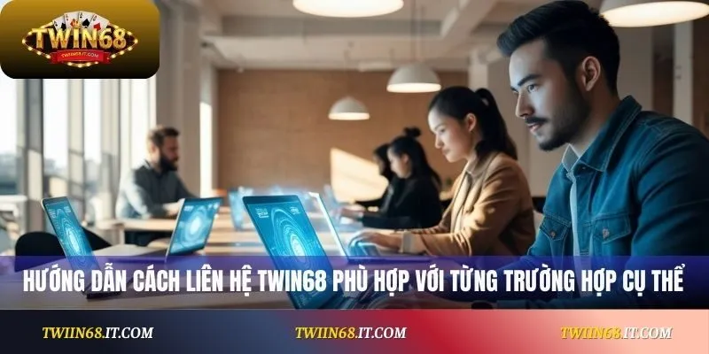 Hướng dẫn cách liên hệ Twin68 phù hợp với từng trường hợp cụ thể